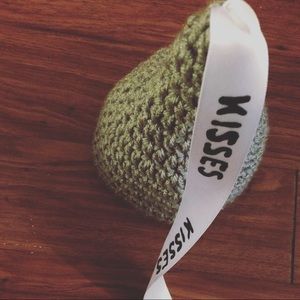 Crochet chocolate kiss hat